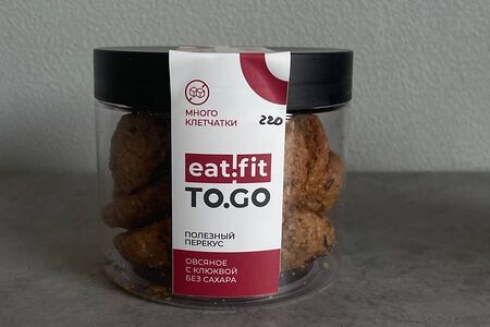 Печенье в тубе овсяное с клюквой