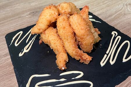 Королевские креветки в темпере