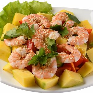 Салат с креветками 