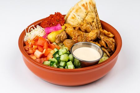 Кебаб плэйт с курицей