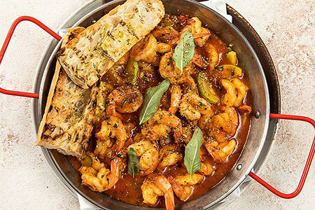 Тигровые креветки по-сицилийски