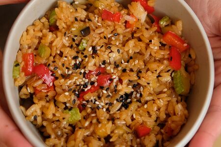 Тяхон с овощами