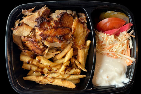 Шаурма на тарелке