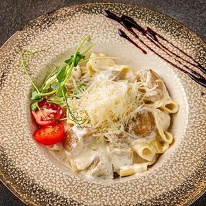 Паппарделле с белыми грибами