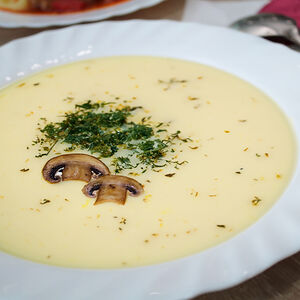 Суп-пюре из белых грибов