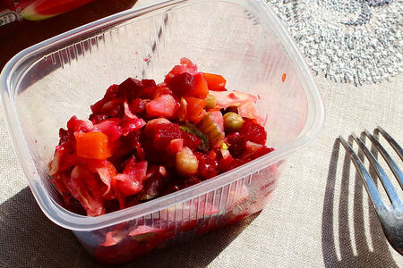 Винегрет с квашеной капустой