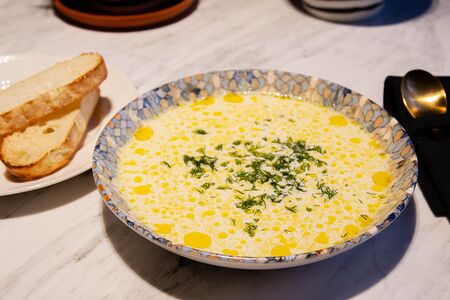 Уха из семги на сливках