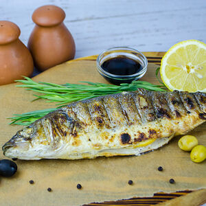 Сибас на мангале