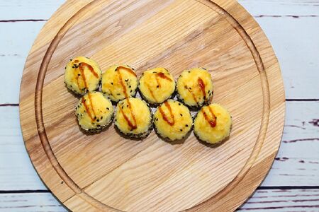 Запеченный ролл Креветка & Краб