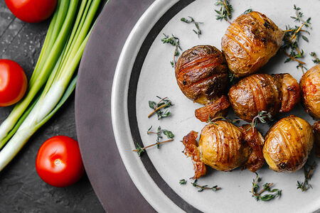 Картофель с салом