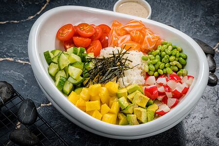 Поке с лососем