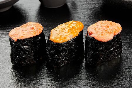 Гункан запечённый с креветкой