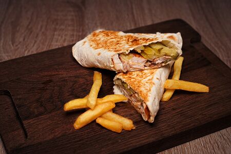 Шаверма Слим с фри