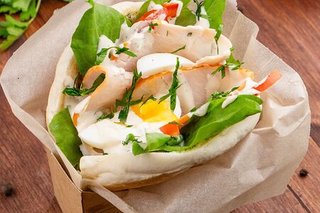 Пита с копченой индейкой