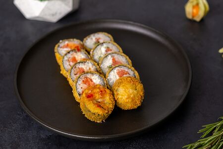 Сяке эби темпура