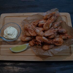 Креветки жареные