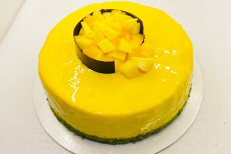Торт Птичье молоко манго-маракуйя