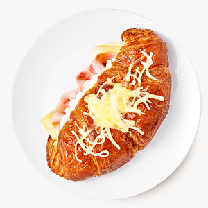 Круассан сыр-ветчина