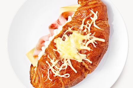 Круассан сыр-ветчина