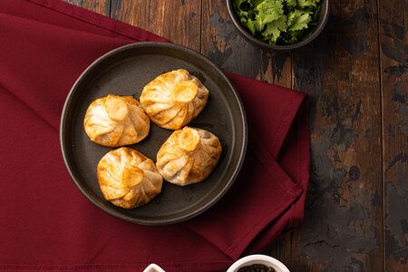 Хинкали с сыром сулугуни жареные