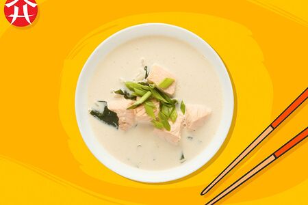 Уха Сливочная с лососем