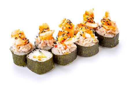 Запечённый с креветкой