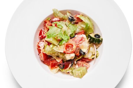 Салат с сыром фета