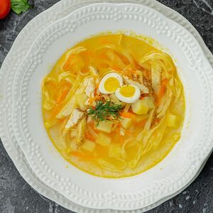 Суп куриный по-домашнему