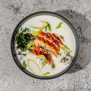 Сливочный суп с угрем