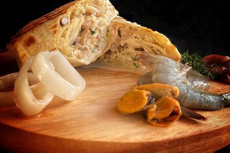 Шаурма с морепродуктами