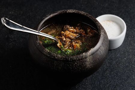 Похлёбка из белых грибов со сметаной