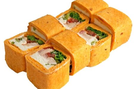 Тортилья с курицей терияки