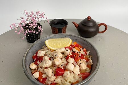 Рис с курицей