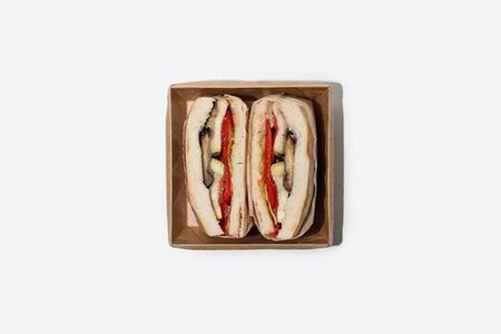 Японский сэндвич с печеными овощами