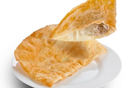 Чебурек с сыром и мясом