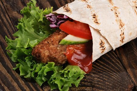 Ша-люля из телятины в лаваше