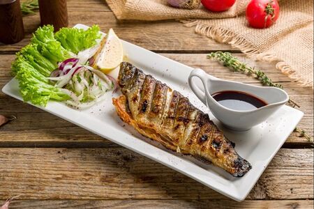 Форель на мангале