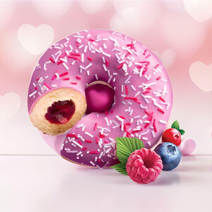 Донат с начинкой ягодный микс