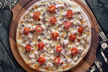 Пицца Гранде Жульен (тонкое тесто)