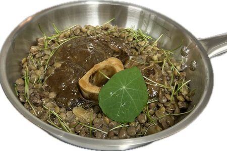 Д Стейк особуко с чечевицей