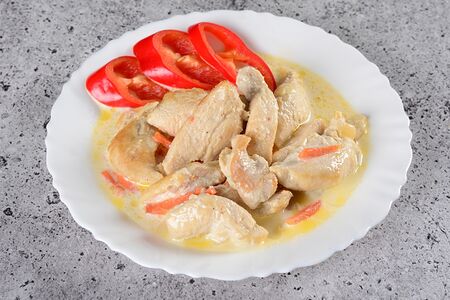 Курица в сливочном соусе 
