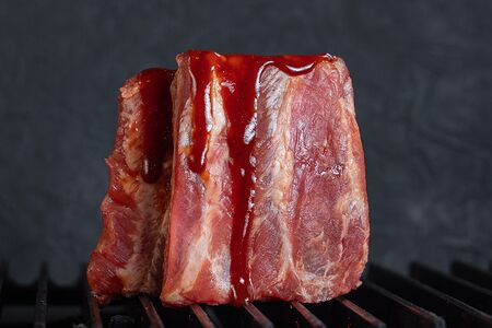 Свиные ребрышки BBQ маринованные