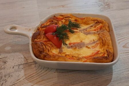 Омлет с ветчиной