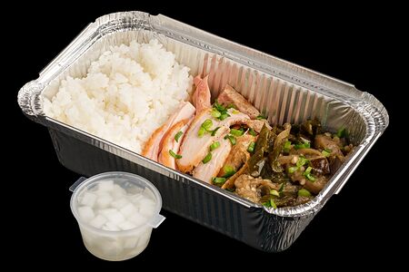 Соте из баклажанов с курицей