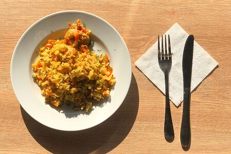 Плов с курицей