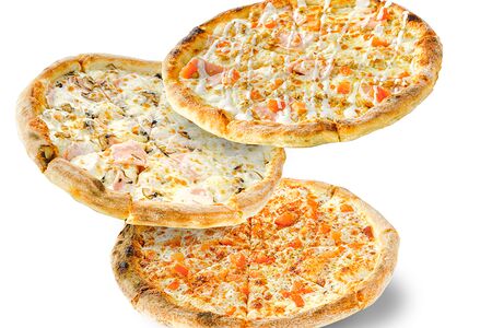 3 средних пиццы