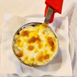 Жюльен с грибами и языком