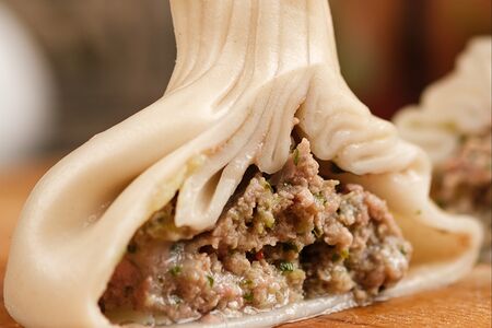 Хинкали с телятиной и свининой