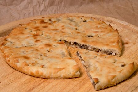 Пирог Курица с грибами