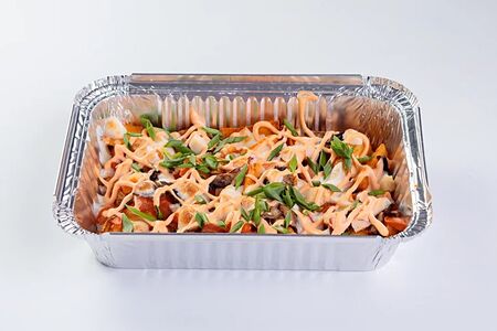 Картофель по-деревенски с беконом и сыром